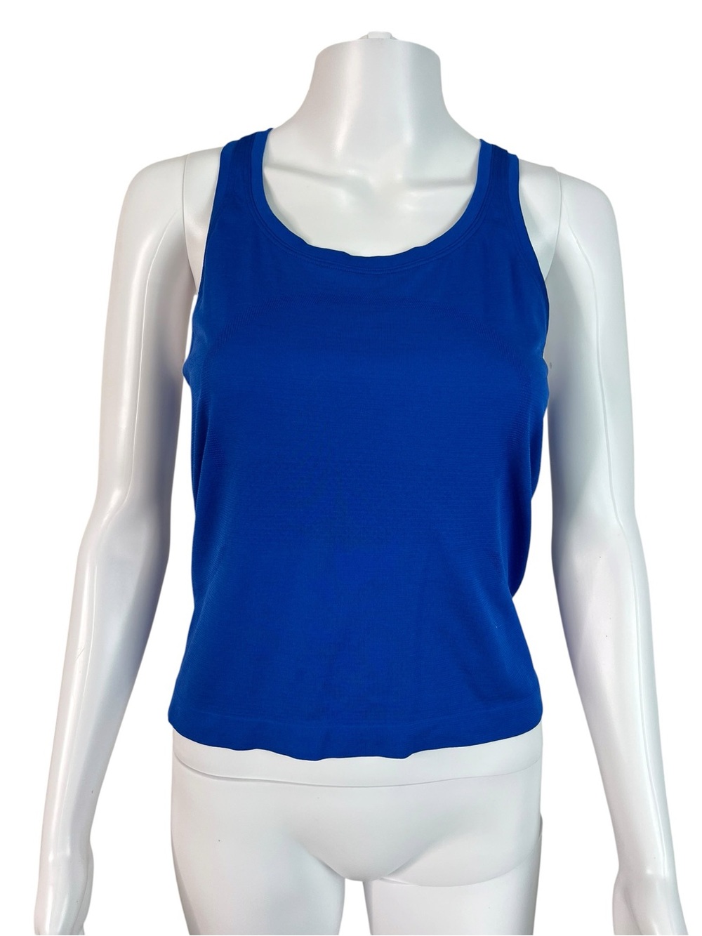 lululemon athletica Swiftly Tech Waist Length Top Tank Beach ball blue Size 6